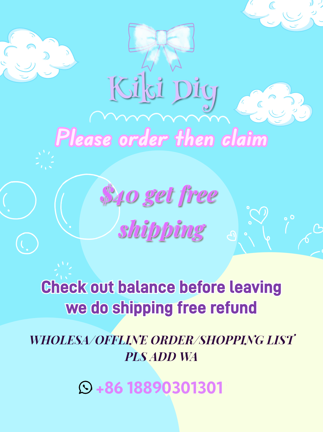 🌟🌟🌟【Deposit Payment Link】Put Deposit first then claim in livestream or Whatsapp + 86 18890301301