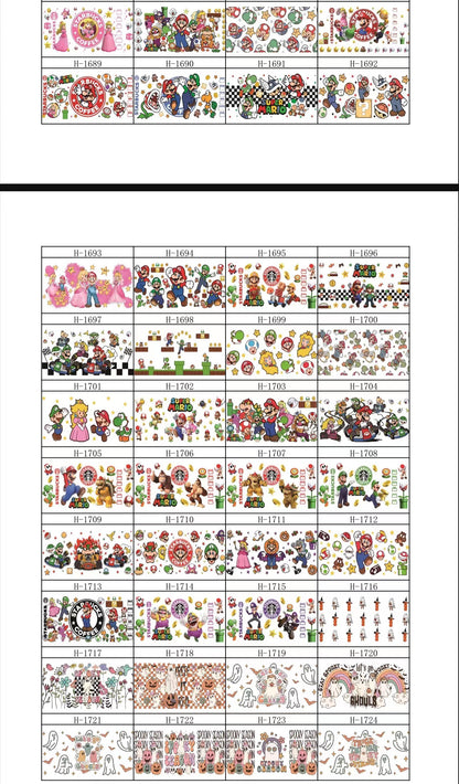 【A002】 ❤‍🔥❤‍🔥❤‍🔥 豊富なデザインのカップラップ、0.9ドル/個、5〜6ドル、40〜45ドル